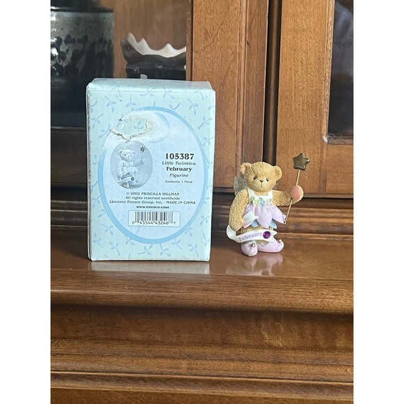 Vintage Cherished Teddies Little Twinkles February February Amethyst Birthstone - Picture 6 of 7